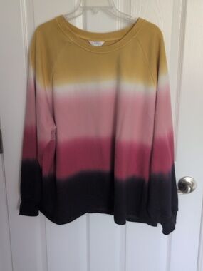 Time & Tru Tie Dye French Terry Sweatshirt - XXXL